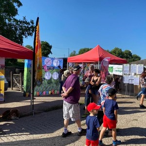 Des stands et des animations ont été proposés au grand public durant la journée consacrée au Tour de France.