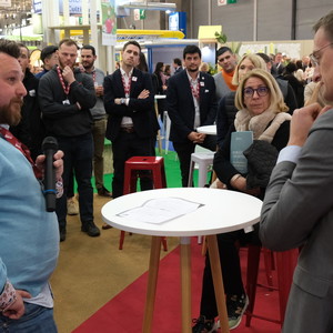 David Ailhaud et Serge Lhermitte lors de l'afterwork consacré à la gestion des risques.