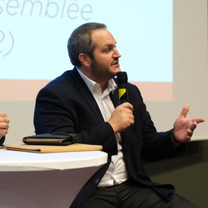 Arnaud Gaillot, président de Jeunes Agriculteurs à l'Université d'Hiver.