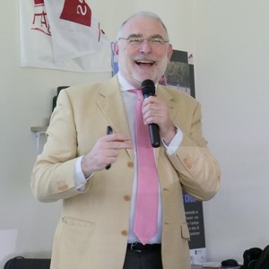 Yves de Montbron, conférencier de la Ligue des Optimistes Yves de Montbron