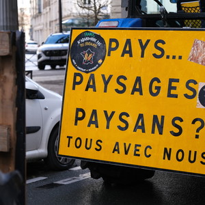 Les tracteurs ont ouvert le cortège. 