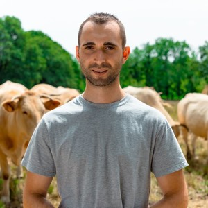 Jordy, adhérent aux Jeunes Agriculteurs depuis ses 11 ans.