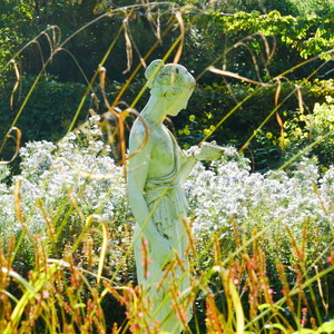 Promenade dans le parc de l'établissement.