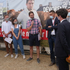 Antoine Helleboid lors de la remise des prix Antoine Helleboid
