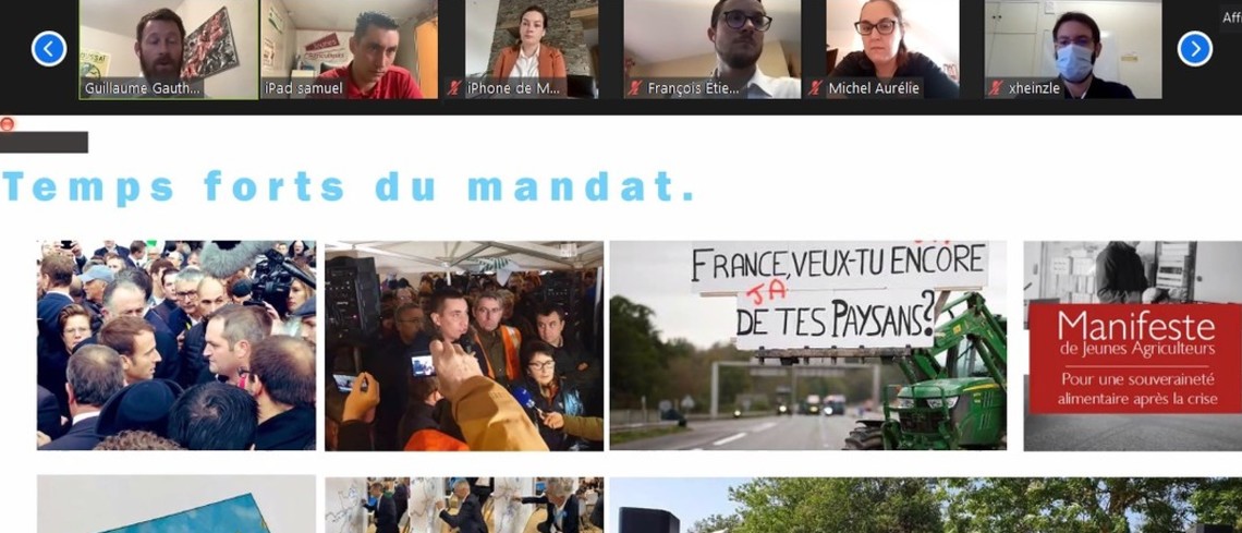 Le Congrès à la Baule commence le mardi 27 octobre. Capture d'écran de l'application zoom sur laquelle la conférence de presse a été organisée.