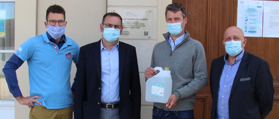 Distribution de gel hydroalcoolique en mairie Distribution de gel hydroalcoolique pour les communes de Seine-et-Marne