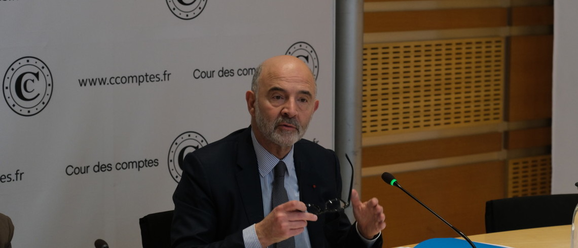 Pierre Moscovici, premier président de la Cour des comptes lors du point presse tenu le mercredi 12 avril. Pierre Moscovici, premier président de la Cour des comptes lors du point presse tenu le mercredi 12 avril.