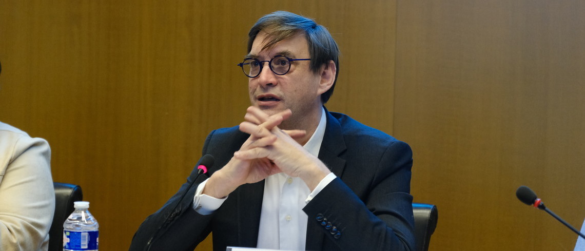Sébastien Windsor, président des chambres d'agriculture France lors de la conférence tenue le mercredi 10 janvier 2024. Sébastien Windsor, président des chambres d'agriculture France.