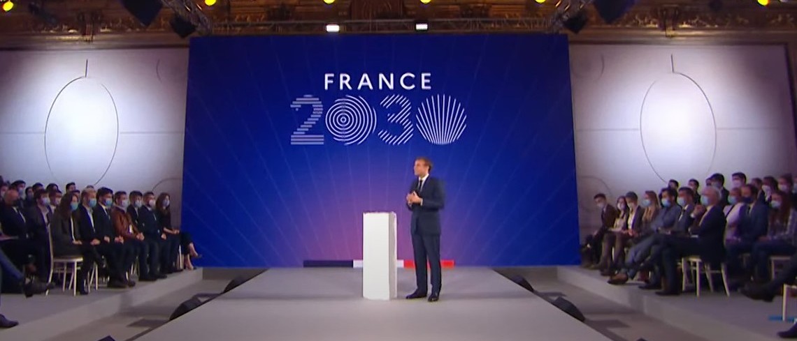 France 2030 : 2,8 milliards d’euros pour enclencher la « 3e révolution agricole » (capture d'écran d'une vidéo réalisée par les services de l'Élysée) France 2030 : 2,8 milliards d’euros pour enclencher la « 3e révolution agricole »