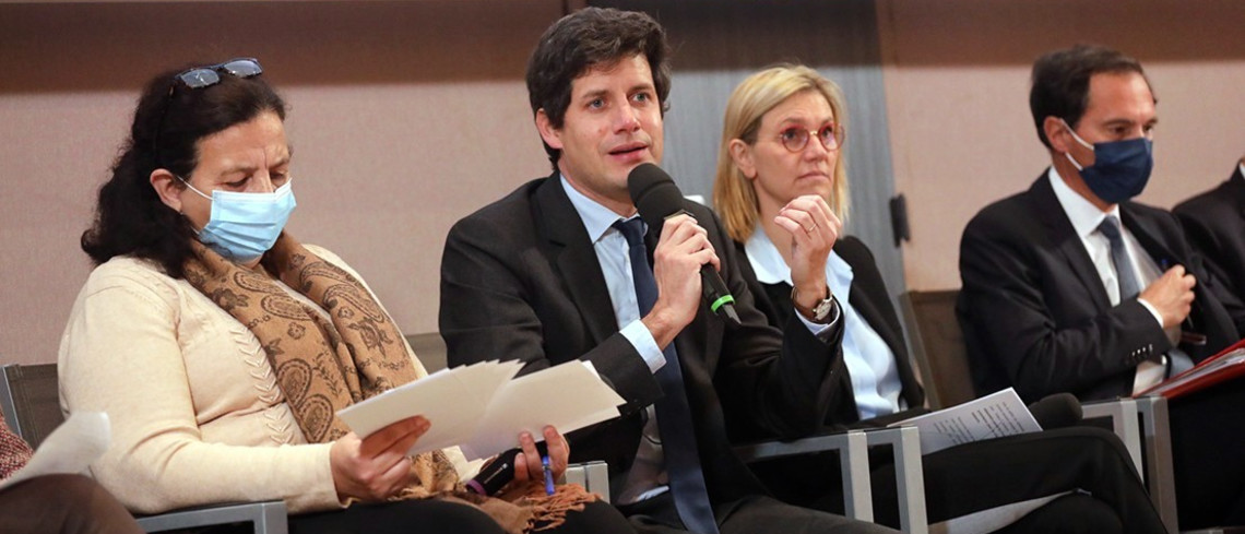 Julien Denormandie en déplacement dans la Drôme Julien Denormandie en déplacement dans la Drôme
