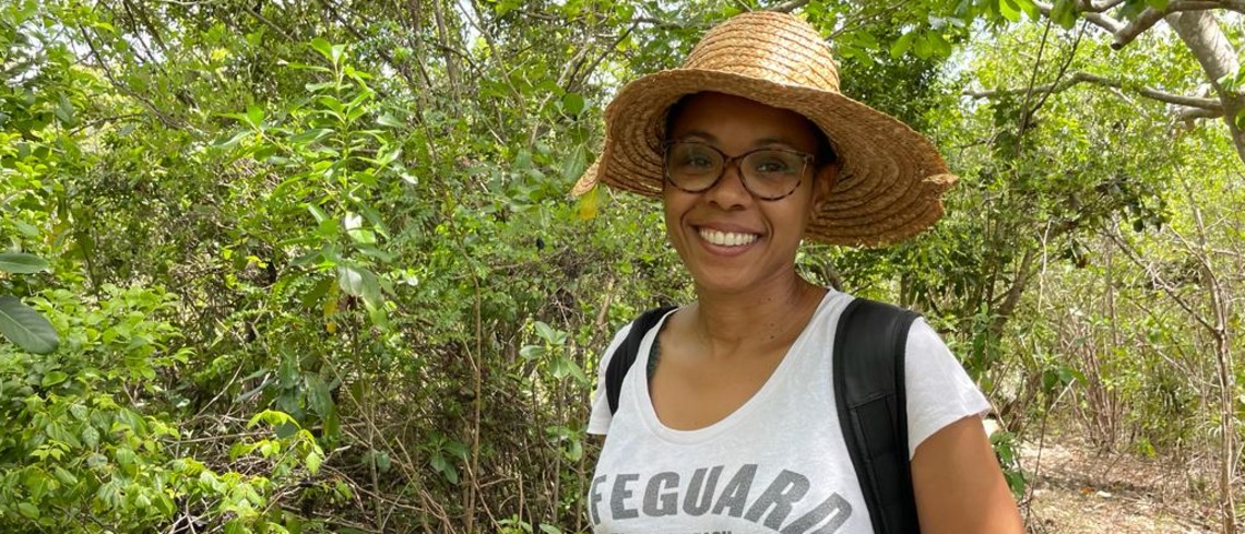 Sarah Gobert agricultrice en Guadeloupe.