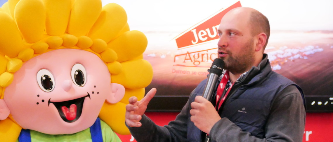 Charles Perdereau, président des Jeunes Agriculteurs du Loiret, présente la prochaine édition des Terres de Jim. Charles Perdereau, président des Jeunes Agriculteurs du Loiret, présente la prochaine édition des Terres de Jim.