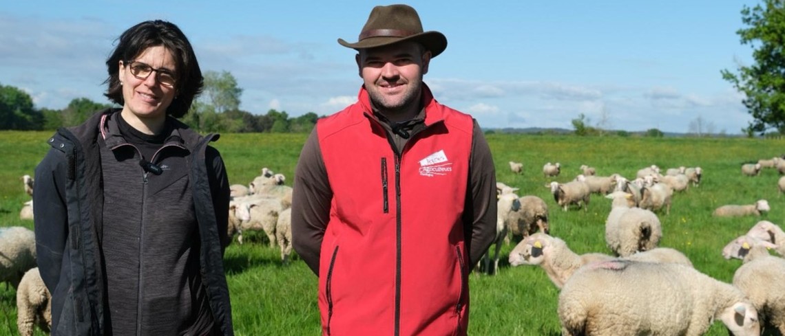 Delphine (à gauche) et Fabien Prunet (à droite) ont concrétisé leur projet d'installation en tant qu'associés d'une exploitation agricole à Parcoul, en Dordogne, depuis la fin de l'année 2022. Delphine (à gauche) et Fabien Prunet (à droite) ont concrétisé leur projet d'installation en tant qu'associés d'une exploitation agricole à Parcoul, en Dordogne, depuis la fin de l'année 2022.