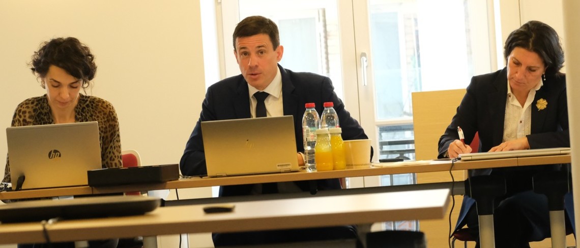L'équipe de Limagrain lors du point de presse tenu le 18 mars.