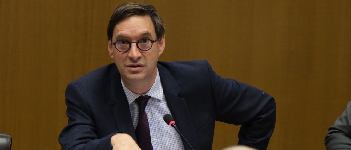 Sébastien Windsor, président de Chambres d'agriculture France, le mercredi 11 janvier, lors de la conférence de presse. Vœux 2023 : les Chambres insistent sur le besoin de renouveler et d’accompagner les agriculteurs