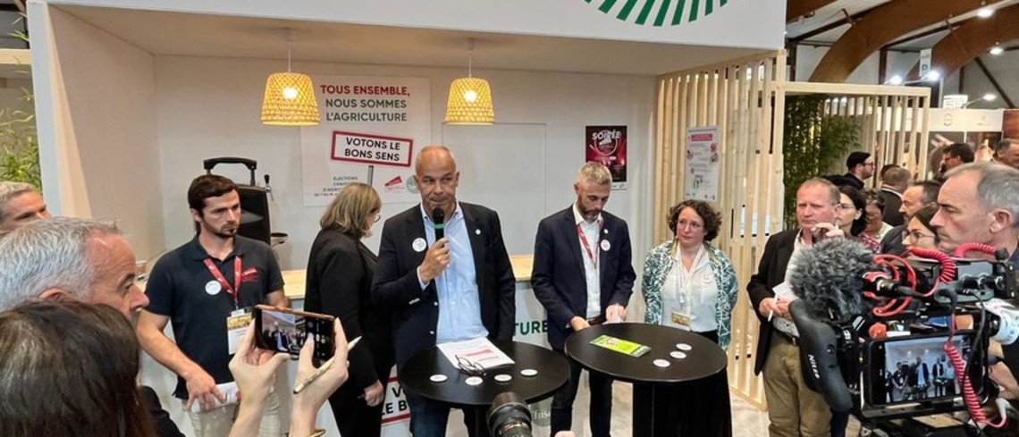JA et la FNSEA ont organisé une conférence de presse commune lors du Space. JA et la FNSEA ont organisé une conférence de presse commune lors du Space.