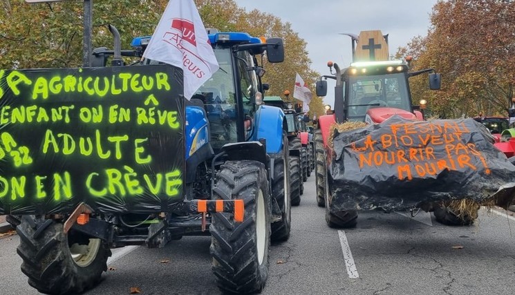 Les Jeunes Agriculteurs se sont réunis dans toute la France pour manifester leur colère. 