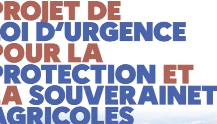 Loi d'urgence pour la protection et la souveraineté agricoles.