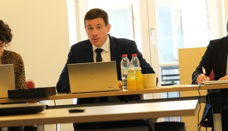 L'équipe de Limagrain lors du point de presse tenu le 18 mars.