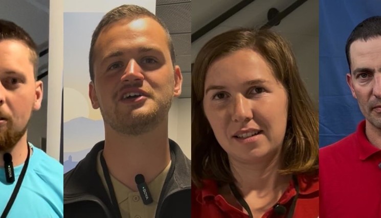 Damien Collomb-Clerc, Thomas Voisin, Justine Lemarié et Jérémie Thoison.