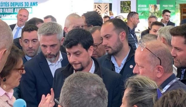 La ministre Annie Genevard à la rencontre des élus Jeunes Agriculteurs, le Le 25 novembre, au Salon SITEVI à Montpellier.