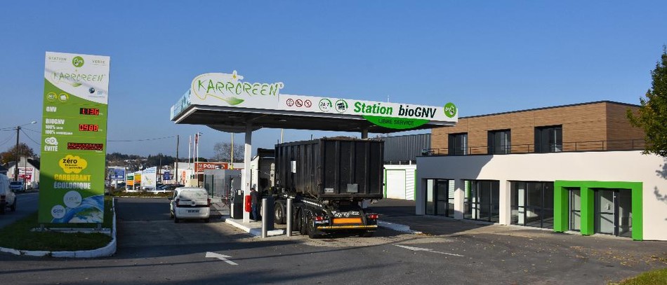 Le Gaz naturel véhicule (GNV) issu des unités de méthanisation peut alimenter des tracteurs, des bus et des camions