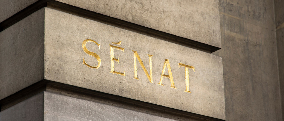 Sénat chambre haute du Parlement français. Crédit : Sophie Animes