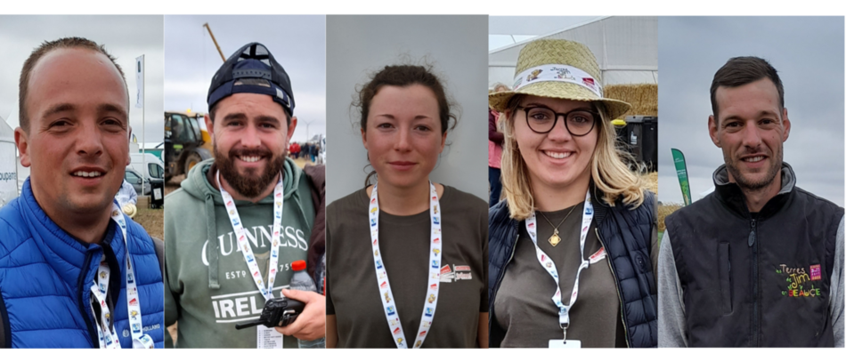 De gauche à droite : Paul, Adrien, Lucie, Julie et Guillaume