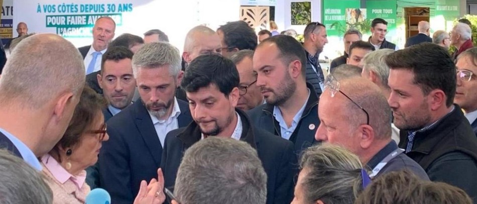 La ministre Annie Genevard à la rencontre des élus Jeunes Agriculteurs, le Le 25 novembre, au Salon SITEVI à Montpellier.