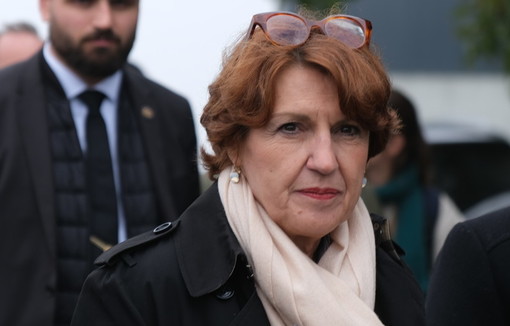 Annie Genevard s'est rendue jeudi 31 octobre sur une exploitation agricole dans l'Essonne.  (c) François Jétur