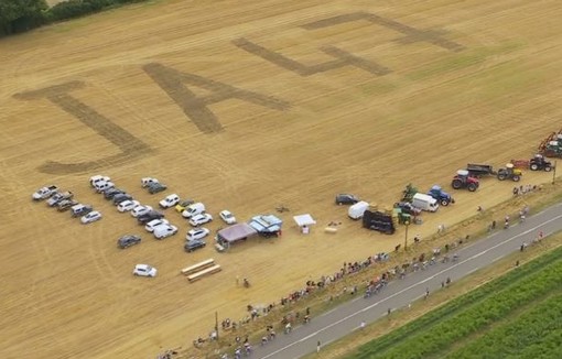 Fresque des jeunes agriculteurs du Lot-et-Garonne.
