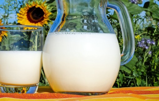 verre et carafe de lait