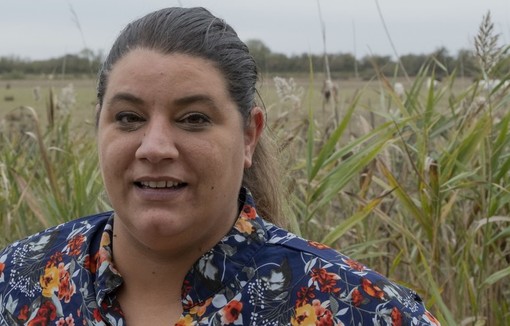 Marine Rozière dans sa Camargue natale. 