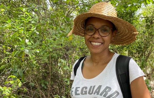 Sarah Gobert agricultrice en Guadeloupe.