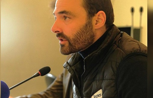 Pierrick Horel, président de Jeunes Agriculteurs lors de la conférence de presse, vendredi 21 février 2025.