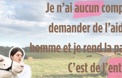Emma Malandain, 19 ans, étudiante au lycée agricole d’Yvetôt (76)