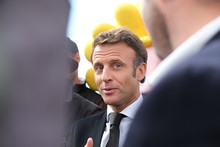 Emmanuel Macron à Terres de Jim 2022.