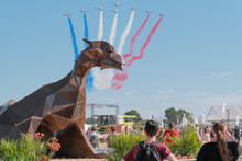 Patrouille de France qui ouvre l'édition.