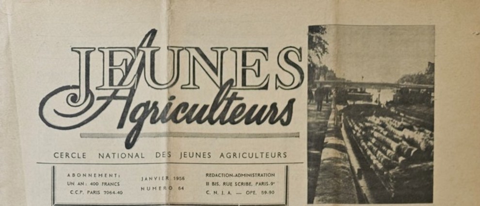 Ancien magazine Jeunes Agriculteurs.