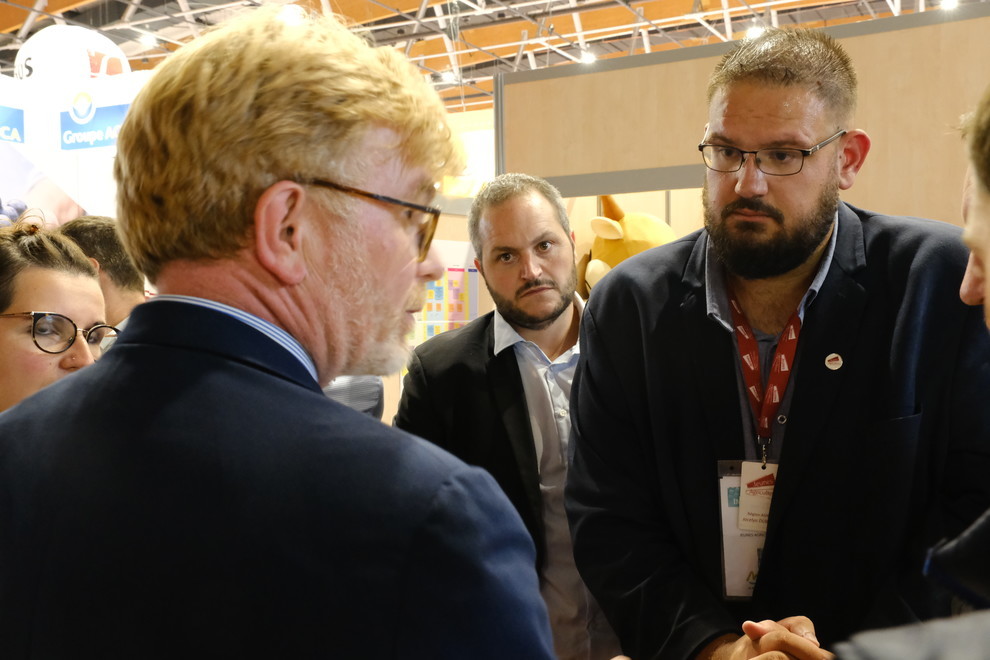 Jocelyn Dubost et le ministre de l'Agriculture, Marc Fesneau 