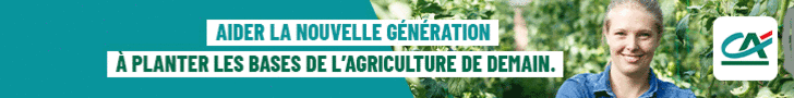Bandeau publicitaire Crédit Agricole