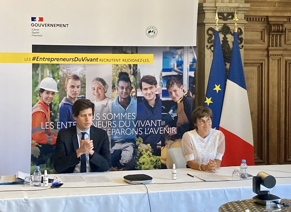 Julien Denormandie et sa collègue Annick Girardin, ministre de la Mer