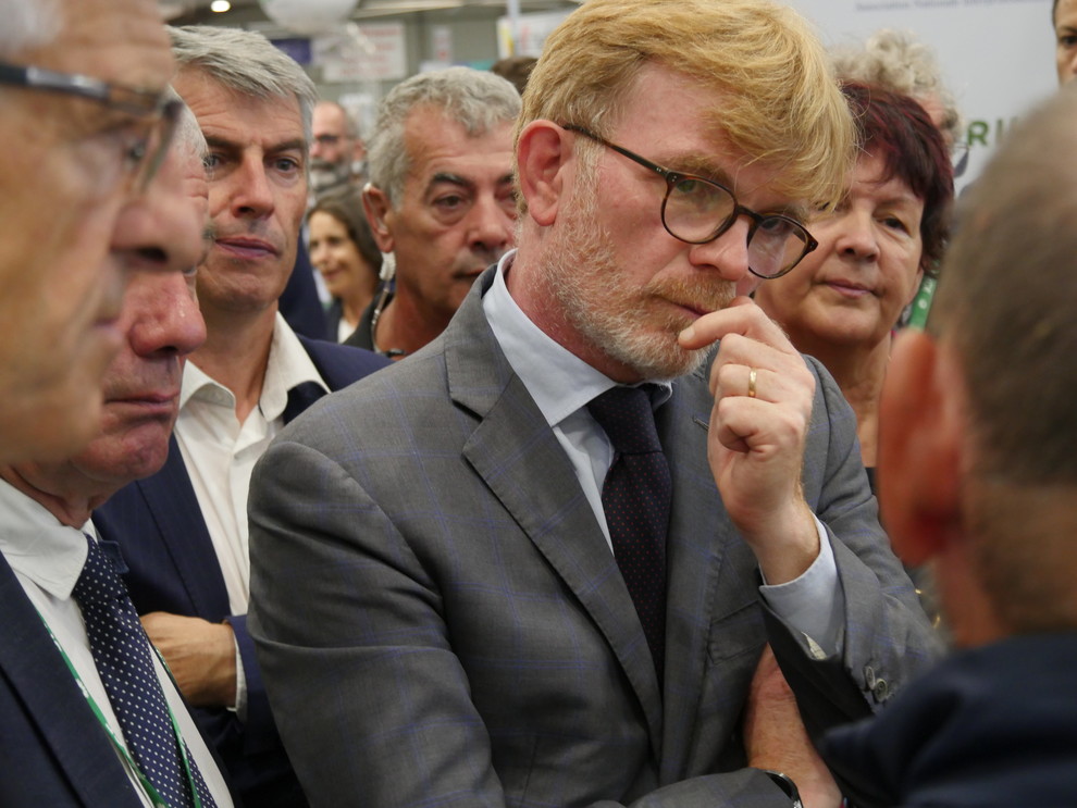 Le ministre de l'Agriculture, Marc Fesneau, jour de l'inauguration du Space, mardi 12 septembre. Le ministre de l'Agriculture, Marc Fesneau, jour de l'inauguration du Space, mardi 12 septembre.