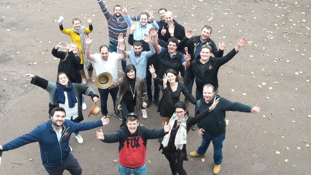 La nouvelle équipe motivée où regne la convivialité ! Le groupe du séminaire de début de mandat
